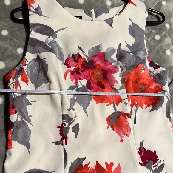 Sleeveless Mario Serrani floral dress size 10 - Picture 9 of 11